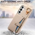 thumbnail image 3 of FOXDOCK Case for Samsung Galaxy S26 Pro, Multiple Stands, Ring Design, Wallet Function and Advanced Protection - Khaki, 3 of 5