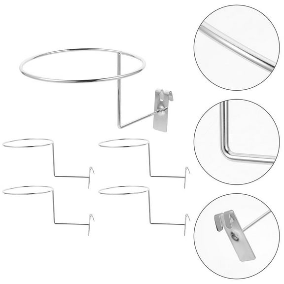 FRCOLOR  6 Pcs Baseball Hat Stands Holder Hats Pegboard Rack