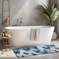 thumbnail image 2 of Lightblue Butterfly Sparkle Pattern Kitchen Rug Mat,Kitchen Runner Rugs Non Skid Washable,Decorative Kitchen Floor Mats for Kitchen,Sink,Laundry,17"x47.2", 2 of 7
