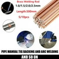 thumbnail image 5 of 5 Pcs 1.5mmx500mm Brass Welding Rod Wire Electrode Soldering Rod, 5 of 5