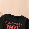 thumbnail image 4 of Chandail pour Garçons de la Saint-Valentin, Garçon d'Amour, Chandail à Manches Longues, Hauts à Enfiler, Fête de Rue, Décontracté, Ample, Automne Printemps, T-Shirt, 4 of 8