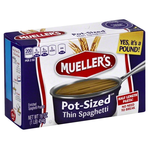 Mueller's Pot-Sized Thin Spaghetti, 16 oz