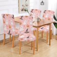 thumbnail image 2 of Yayeee 4 Pack Dining Chair Covers Stretch Parson Chairs Slipcovers Seat Protector, Cute Pink Halloween, 2 of 6