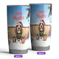 thumbnail image 2 of Merry Christmas Woofmas Xmas Noel Basset Hound Elf Candy Cane Snow 20oz Stainless Steel Tumbler Insulated Cup with Lid Bassets Dog Breed Lovers Gifts Idea - 13017, 2 of 5