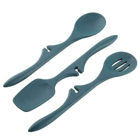Rachael Ray Tools & Gadgets Silicone 3-Piece Lazy Tools Set, Marine (Best New Tool Gadgets)