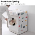 thumbnail image 3 of Front Top Opening Waterproof PEVA Sunscreen Protective Jacket Washing Machine Cover Washer Dryer Case TYPE B-1, 3 of 8