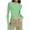 Green A, variant on Ashirexll Long Sleeve Shirts for Women Round Neck Random Print Stretch Slim Style Long Sleeve Ribbed Pullover Top