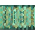 thumbnail image 1 of Ahgly Company Indoor Rectangle Oriental Turquoise Blue Traditional Area Rugs, 5' x 8', 1 of 4