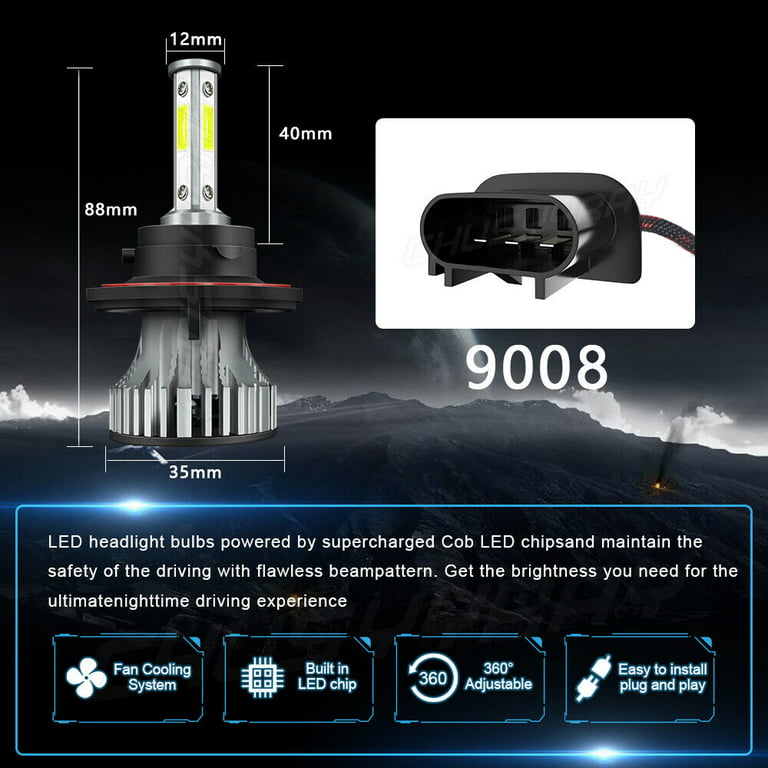 BlackLight XL H1 PH KIT HEADLIGHT LED LAMPADE H1 12/24V 5700K CHIP LUX
