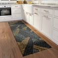 thumbnail image 5 of Addison Rugs Indoor/ Outdoor Addison Yuma Modern Palm Leaf Washable Area Rug 2'3" x 7'6" - Gray, 5 of 5