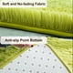 thumbnail image 2 of Alfombra TWINNIS 274x365 cm de felpa verde suave antideslizante, 2 of 6