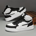 thumbnail image 6 of Men's High-Top Skate Sneakers - Color Block, Comfortable for Outdoor Activities, Running & Hiking - Lace-Up Casual Shoes with Cushioned Sole - Breathable Fabric & Rubber Sole - For Men - Suitable, 6 of 8