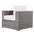thumbnail image 2 of Living Source International 10 Piece Rattan Sectional Seating Group with Cushions Mixed Grey 10-Piece Sets, 2 of 5