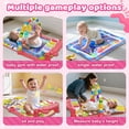 thumbnail image 2 of WonderStone Baby Gym Playmat for Infant,Tummy Time Water Mat with 5 Infant Sensory Baby Toys & Musical Piano Activity for 0-36 Months Boys Girls，Red, 2 of 9