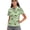 Cartoon Cow Pattern, variant on Whosucclay Green Clover Pattern Moisture Wicking Women Zip Golf Shirts, Polyester Polo Shirts Breathable Soft Sport Shirt for Tennis Travel Hiking Size Small