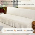 thumbnail image 5 of Elastic Sofa Cover with Skirt Armless Sofa Cover Stretch Non-Slip Stretch Washable Protective Cover, 5 of 5
