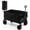 Black, variant on Costway Folding Collapsible Wagon Utility Garden Cart w/ Wide Wheels Adjustable Handle Blue