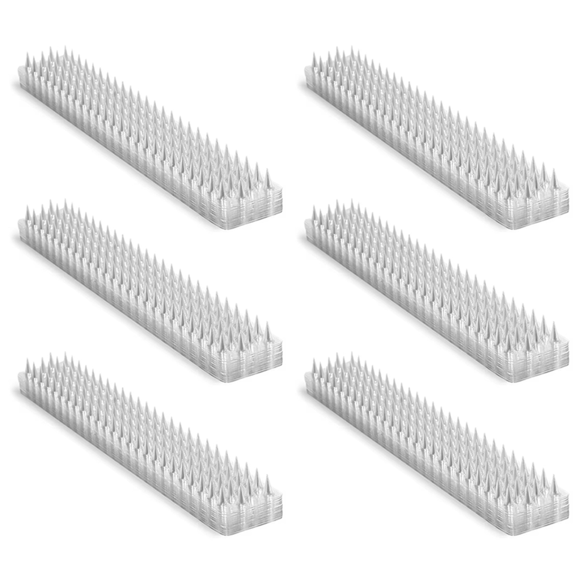 60X Spikes Repeller Cat Plastic Bird Repellent Anti Pigeon Anti-Bird Squirrel Garden Fences Control Transparent Spikes,60 x Spikes Repeller,Transparent