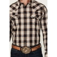 thumbnail image 3 of Cody James Men's Desert Nights Plaid Print Long Sleeve Snap Western Shirt - CJFA24W10-NVY, 3 of 4