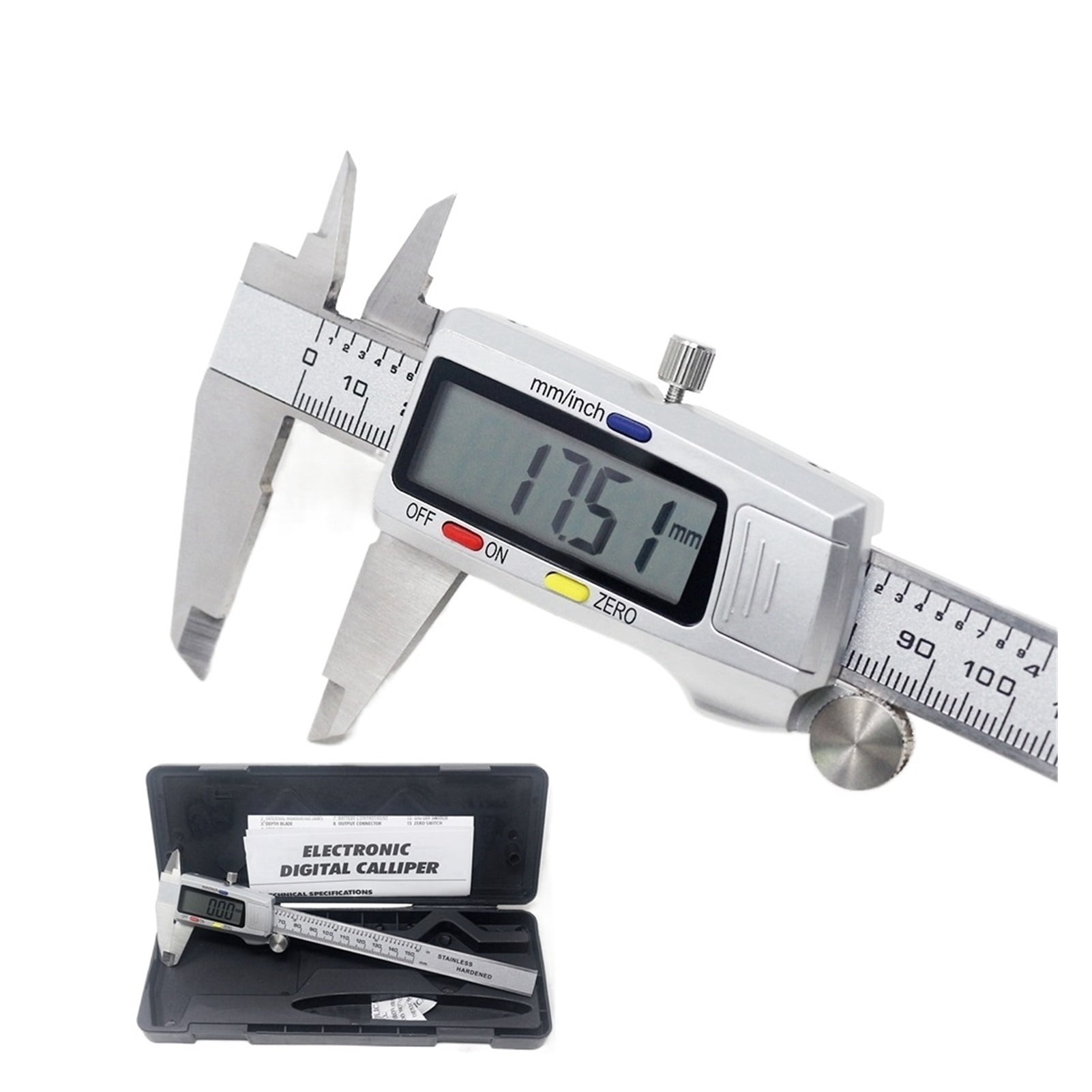 Stainless Steel Digital Caliper 6 Inch 150mm Metal Measuring Instrument Vernier Calipers Measuring Tool
