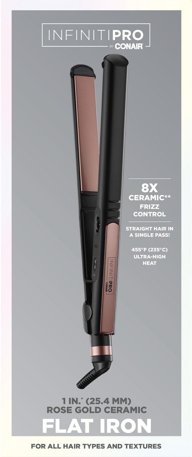 Fer à Lisser en Rose Doré de 1 po Infinitipro par Conair ® - cadeaux pour elle Fer à Lisser