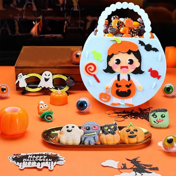 Bolsas de tela no tejidas para Halloween,bolsas de dulces para niños,artículos para fiestas,accesorios de Halloween