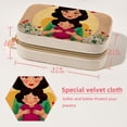 thumbnail image 5 of Mother's Day Velvet Portable Earring Holder with Removable Compartment - Gift for Jewelry Lovers - Necklace Holder, Jewelry Boxes, 5 of 7