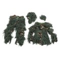 thumbnail image 4 of Traje Ghillie 5 en 1 Trajes de camuflaje verde que incluyen chaqueta, pantalones, capucha, bolsa de transporte, cintas de camuflaje para niños y adolescentes, altura de 4,3 a 4,9 pies, 4 of 10