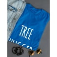 thumbnail image 3 of Tree Hugger Graphic Women Royal Blue T-Shirt, Female x-Large, 3 of 4