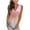 Pink, variant on Lufly Plus Size Tank Tops for Women Summer Sleeveless T Shirts V Neck Casual Gradient Loose Top Vest,Yellow,XL
