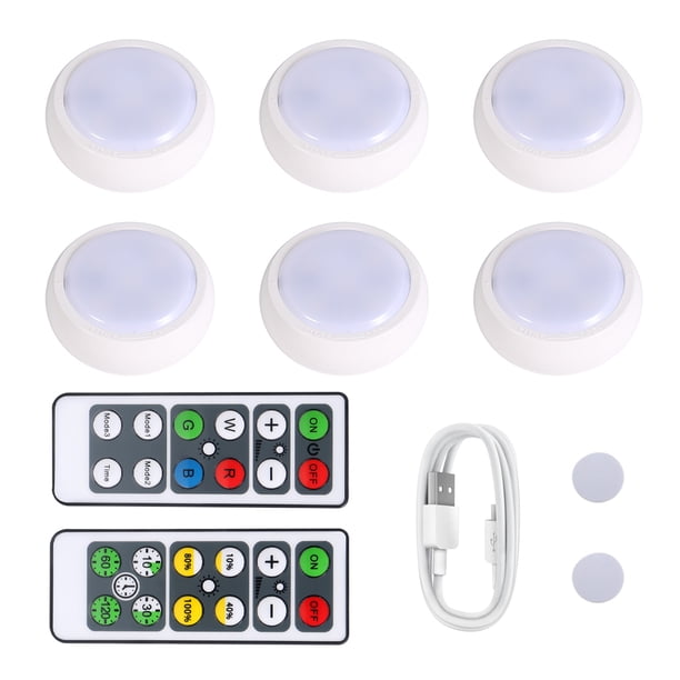 Worallymy Gabinete Luz Control remoto Lámpara de noche Inalámbrico Pasillo Armario Decoración Hogar Sala de estar Decoración Lámpara Worallymy JD735811270
