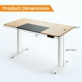 thumbnail image 3 of YYAo Stand Up Desk, Ergonomic Standing Workstation,55 x 28 Inch Electric Standing Sit-Stand Height Adjustable Splice Board, 3 of 8