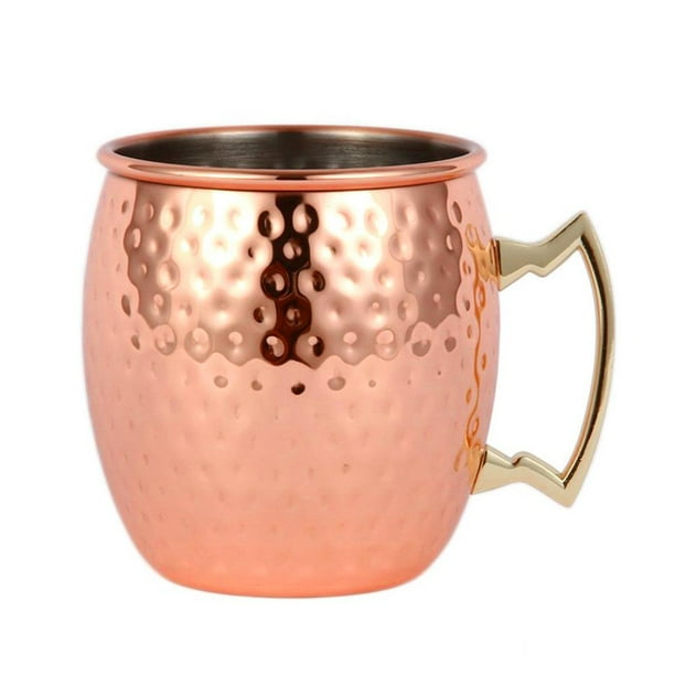 Termo Taza de cobre Moscow Mule, taza de Metal, acero inoxidable, cerveza, vino, café, vasos