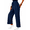 D Blue, variant on DOKOTOO Womens Casual Elastic Waist Drawstring Pants Lightweight Lace Straight Leg Pants Trousers with Pockets