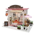 thumbnail image 1 of Dollhouse Miniature DIY Mini House Kit with Led Lights and Furniture for Gift Set, 1 of 5