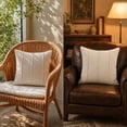 thumbnail image 4 of 18x18 Inch Solid Color Soft Pile Throw Pillow Cover Textured Square Cushion Cover for Sofa and Living Room Decor, 4 of 8