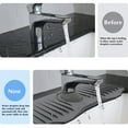 thumbnail image 3 of Odeerbi Silicone Faucet Splash Guard Faucet Water Catcher Mat Kitchen Sink Protectors Sink Mat for Kitchen Bathroom Laundry Room Accessories, 3 of 5