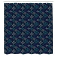 thumbnail image 3 of Ambesonne Abstract Shower Curtain, Modern Art Dotted Squares, 69"Wx84"L, Charcoal Grey Multicolor, 3 of 5