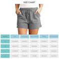 thumbnail image 5 of Pantalones cortos casuales para mujer con bolsillos con cordón de moda, pantalones cortos de verano suaves y transpirables para fiesta en la playa, gimnasio, 5 of 5