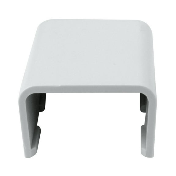 Construct Pro Raceway Cable Cover End Caps (5-Pack, 1.38-inch, White)