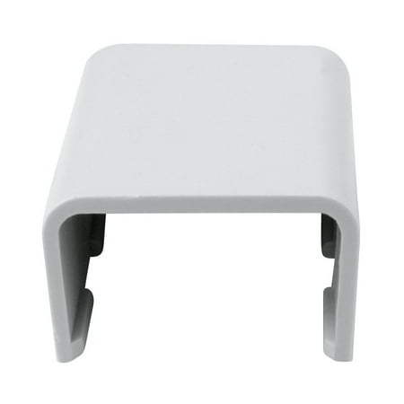 Construct Pro Raceway Cable Cover End Caps (5-Pack 1.38-inch White)