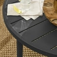thumbnail image 4 of Modway Table Basse Ronde en Aluminium pour Patio Extérieur 35 Pouces en Graphite, 4 of 7
