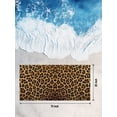 Beach Towel- Wild Abstract Leopard Skin Microfiber Absorbent Quick Dry ...