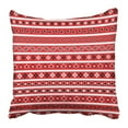 thumbnail image 1 of BOSDECO Red Americana Bandana Border Patterns Black Geometric Pillowcase 18x18 inch, 1 of 1