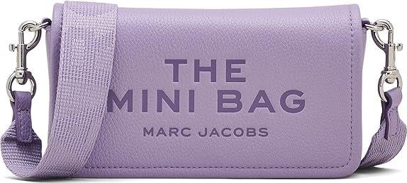 Marc Jacobs, The Leather Mini Crossbody Bag, Lilac, 100% Leather