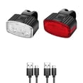 thumbnail image 1 of USB Rechargeable Bike Light Set,LED Front and Rear Bicycle Lights, 1 of 5