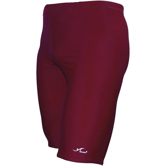 Adoretex Boy’s and Men’s Pro Athletic Solid Swim Jammers, Competition Practice Training Swimsuit for Kids and Adults (MJ001) - Maroon - 38