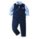 thumbnail image 2 of Odeerbi 6M-10Y Niños Algodón Caballero Traje Formal Niños Mangas Largas Pajarita Vestido Camisa Traje Pantalones Chaleco Tres Piezas, 2 of 9