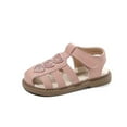thumbnail image 4 of YHAJDS Baby Girls Bow Sequin Sandals Closed Toe Soft Sole Princess Summer Shoes, 4 of 5