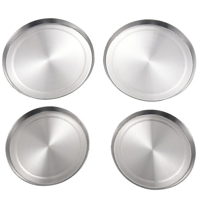 4pcs/set Stainless Steel Kitchen Stove Top Covers Burner Round Cooker